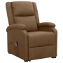 Sillón elevable tela marrón de vidaXL, Sillones - Ref: Foro24-329703, Precio: 324,89 €, Descuento: %