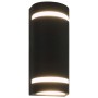 Lámparas de pared de exterior 2 uds 35 W negro semicircular de vidaXL, Iluminación de exterior - Ref: Foro24-45649, Precio: 5...