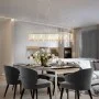 Ceiling lamp with silver glass beads 104 cm E14 by vidaXL, ceiling lights - Ref: Foro24-50860, Price: 84,74 €, Discount: %