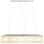 Lámpara de techo con cuentas de cristal plateado 104 cm E14 de vidaXL, Apliques de techo - Ref: Foro24-50860, Precio: 86,12 €...