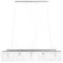 Lámpara de techo con cuentas de cristal plateado 104 cm E14 de vidaXL, Apliques de techo - Ref: Foro24-50860, Precio: 86,12 €...