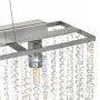 Ceiling lamp with silver glass beads 104 cm E14 by vidaXL, ceiling lights - Ref: Foro24-50860, Price: 84,74 €, Discount: %