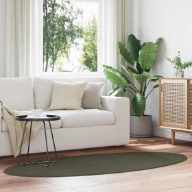 Alfombra HUARTE Verde bosque 100 x 200 cm 100% Poliéster en Alfombras | Comprar online en Foru.es