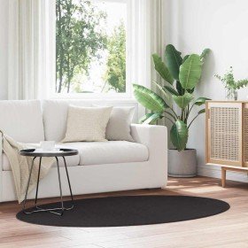 Alfombra HUARTE Negro 100 x 200 cm 100% Poliéster en Alfombras | Comprar online en Foru.es