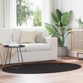 Alfombra HUARTE Negro 170 x 120 cm 100% Poliéster en Alfombras | Comprar online en Foru.es