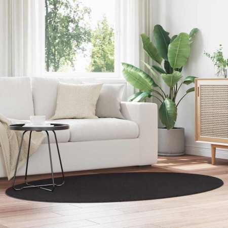 Alfombra HUARTE Negro 170 x 120 cm 100% Poliéster en Alfombras | Comprar online en Foru.es