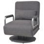 Silla giratoria y sofá cama tela gris oscuro de vidaXL, Sillones - Ref: Foro24-244667, Precio: 279,26 €, Descuento: %