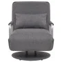 Silla giratoria y sofá cama tela gris oscuro de vidaXL, Sillones - Ref: Foro24-244667, Precio: 274,52 €, Descuento: %