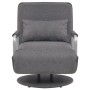 Silla giratoria y sofá cama tela gris oscuro de vidaXL, Sillones - Ref: Foro24-244667, Precio: 279,26 €, Descuento: %