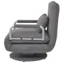 Silla giratoria y sofá cama tela gris oscuro de vidaXL, Sillones - Ref: Foro24-244667, Precio: 274,52 €, Descuento: %