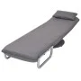 Silla giratoria y sofá cama tela gris oscuro de vidaXL, Sillones - Ref: Foro24-244667, Precio: 274,52 €, Descuento: %