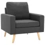 Sillón de tela gris oscuro de vidaXL, Sillones - Ref: Foro24-288694, Precio: 176,47 €, Descuento: %