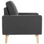Sillón de tela gris oscuro de vidaXL, Sillones - Ref: Foro24-288694, Precio: 176,47 €, Descuento: %