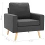 Sillón de tela gris oscuro de vidaXL, Sillones - Ref: Foro24-288694, Precio: 176,47 €, Descuento: %