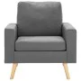 Sillón de tela gris claro de vidaXL, Sillones - Ref: Foro24-288693, Precio: 150,49 €, Descuento: %