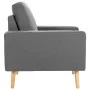 Sillón de tela gris claro de vidaXL, Sillones - Ref: Foro24-288693, Precio: 150,49 €, Descuento: %