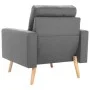 Sillón de tela gris claro de vidaXL, Sillones - Ref: Foro24-288693, Precio: 150,49 €, Descuento: %