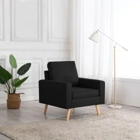 Sillón de tela negro de vidaXL, Sillones - Ref: Foro24-288702, Precio: 141,67 €, Descuento: %