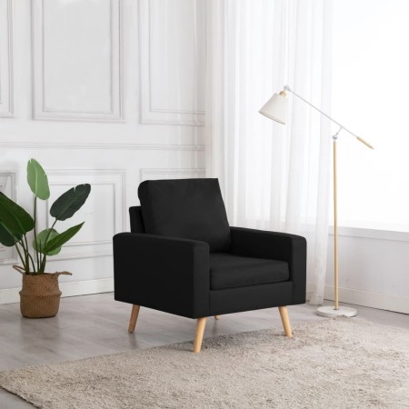 Sillón de tela negro de vidaXL, Sillones - Ref: Foro24-288702, Precio: 146,87 €, Descuento: %