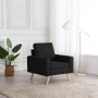 Sillón de tela negro de vidaXL, Sillones - Ref: Foro24-288702, Precio: 146,87 €, Descuento: %