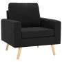 Sillón de tela negro de vidaXL, Sillones - Ref: Foro24-288702, Precio: 141,67 €, Descuento: %