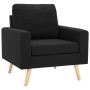Sillón de tela negro de vidaXL, Sillones - Ref: Foro24-288702, Precio: 146,87 €, Descuento: %