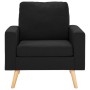 Sillón de tela negro de vidaXL, Sillones - Ref: Foro24-288702, Precio: 146,87 €, Descuento: %