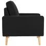 Sillón de tela negro de vidaXL, Sillones - Ref: Foro24-288702, Precio: 141,67 €, Descuento: %