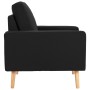 Sillón de tela negro de vidaXL, Sillones - Ref: Foro24-288702, Precio: 146,87 €, Descuento: %