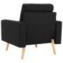 Sillón de tela negro de vidaXL, Sillones - Ref: Foro24-288702, Precio: 146,87 €, Descuento: %