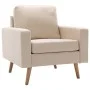 Sillón de tela color crema de vidaXL, Sillones - Ref: Foro24-288696, Precio: 178,28 €, Descuento: %