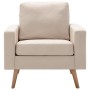 Sillón de tela color crema de vidaXL, Sillones - Ref: Foro24-288696, Precio: 180,93 €, Descuento: %
