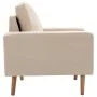 Sillón de tela color crema de vidaXL, Sillones - Ref: Foro24-288696, Precio: 178,28 €, Descuento: %