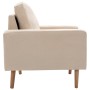 Sillón de tela color crema de vidaXL, Sillones - Ref: Foro24-288696, Precio: 180,93 €, Descuento: %