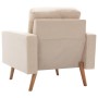 Sillón de tela color crema de vidaXL, Sillones - Ref: Foro24-288696, Precio: 180,93 €, Descuento: %