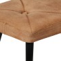 Sillón orejero con reposapiés cuero auténtico marrón canela de vidaXL, Sillones - Ref: Foro24-339668, Precio: 85,79 €, Descue...