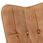 Cinnamon brown genuine leather wing chair with footrest by vidaXL, Armchairs - Ref: Foro24-339668, Price: 85,17 €, Discount: %