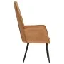 Sillón orejero de lona marrón de vidaXL, Sillones - Ref: Foro24-339652, Precio: 94,17 €, Descuento: %