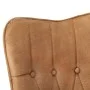 Sillón orejero de lona marrón de vidaXL, Sillones - Ref: Foro24-339652, Precio: 94,17 €, Descuento: %