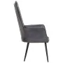 Sillón orejero de cuero auténtico gris canela de vidaXL, Sillones - Ref: Foro24-339649, Precio: 92,48 €, Descuento: %