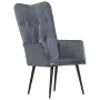 Sillón orejero de cuero auténtico gris canela de vidaXL, Sillones - Ref: Foro24-339649, Precio: 92,48 €, Descuento: %