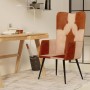 Sillón orejero cuero auténtico marrón y crema de vidaXL, Sillones - Ref: Foro24-339659, Precio: 86,33 €, Descuento: %