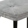 Sillón orejero con reposapiés lona gris vintage de vidaXL, Sillones - Ref: Foro24-339669, Precio: 85,23 €, Descuento: %