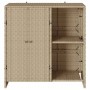 Armario de almacenamiento Beige 100 x 36 x 102 cm Ratán en Armarios y almacenamiento | Comprar online en Foru.es