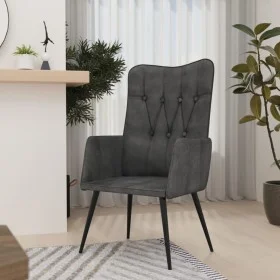 Tan Black Genuine Leather Wing Chair by vidaXL, Armchairs - Ref: Foro24-339654, Price: 102,22 €, Discount: %