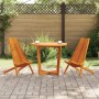 Silla 2 pcs Marrón 69 x 56 x 84 m Madera de Acacia Sólida en Sillas de jardín | Comprar online en Foru.es
