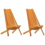 Silla 2 pcs Marrón 69 x 56 x 84 m Madera de Acacia Sólida en Sillas de jardín | Comprar online en Foru.es