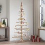 Árbol de Navidad de madera de adorno madera maciza pino 210 cm en Decoración Festiva y Estacional | Comprar online en Foru.es