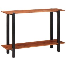 Mesa Consola con estante Marrón y Negro 110 x 30 x 75 cm en Mesas auxiliares | Comprar online en Foru.es