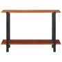 Mesa Consola con estante Marrón y Negro 110 x 30 x 75 cm en Mesas auxiliares | Comprar online en Foru.es